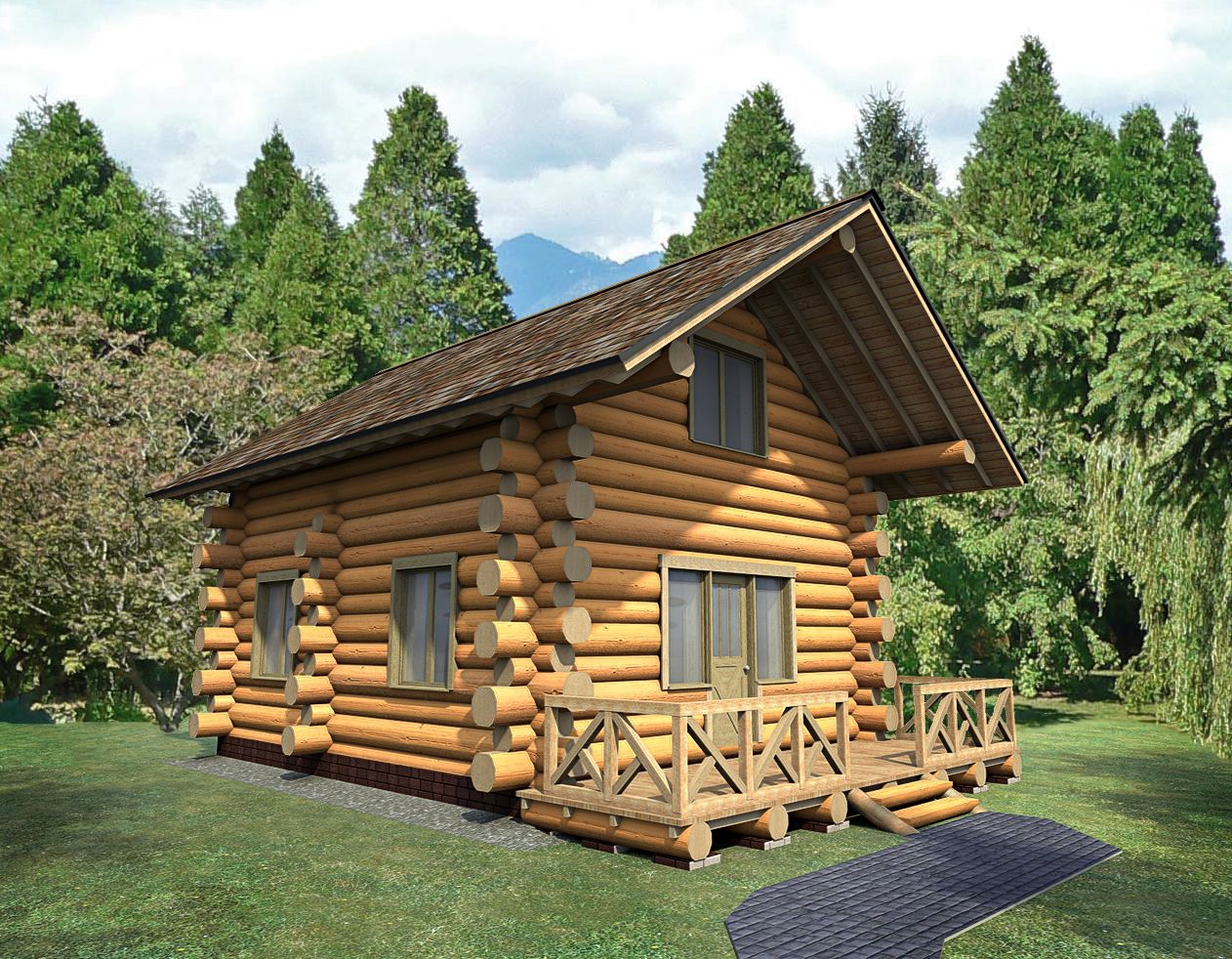 Chalet en rondin 80m2 près de Castellane Chalet en rondin 80m2 près de Castellane