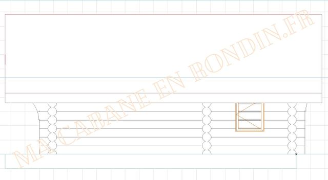 plan chalet en rondin 45m2 - Castellane