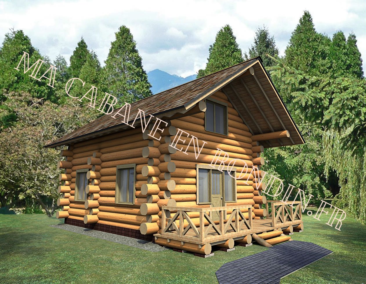 Maison Rondin Bois Kit Ventana Blog
